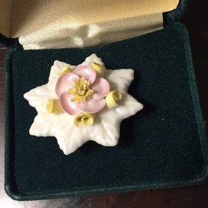 Belleek porcelain /china brooch